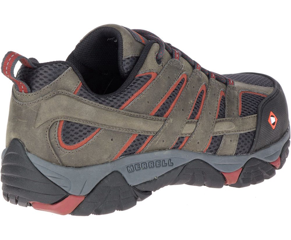 Buty Sportowe Merrell Męskie Brązowe - Moab Vertex Vent Comp Toe - 956413-TEH